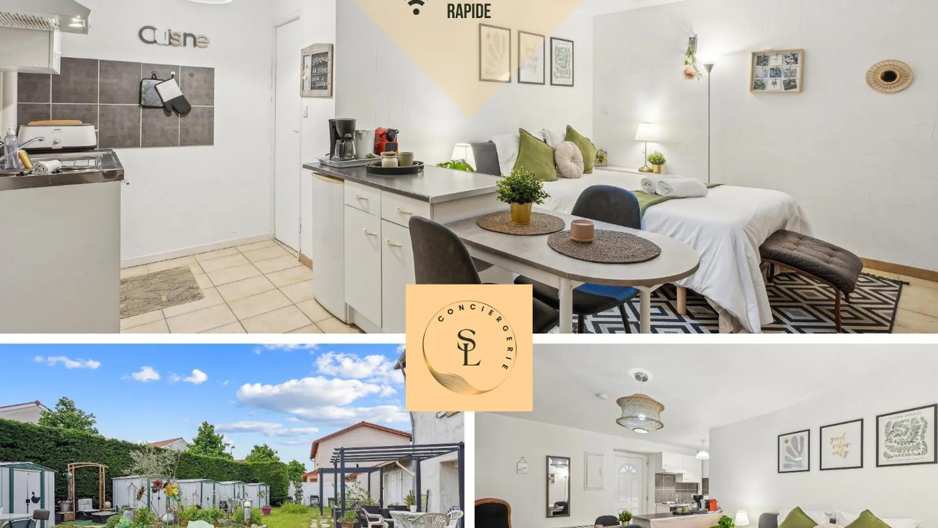 Studio Garden And Serenity, Near Eurexpo And Groupamastadium Saint-Priest